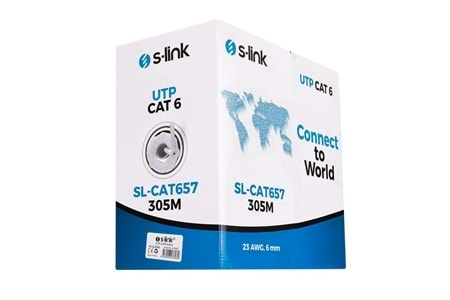 S-link SL-CAT657 305mt 23AWG Utp CAT6 Kablo