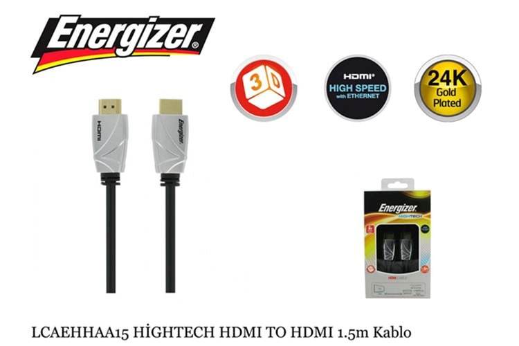 Energizer LCAEHHAA15 HİGHTECH HDMI TO HDMI 1.5mT Kablo