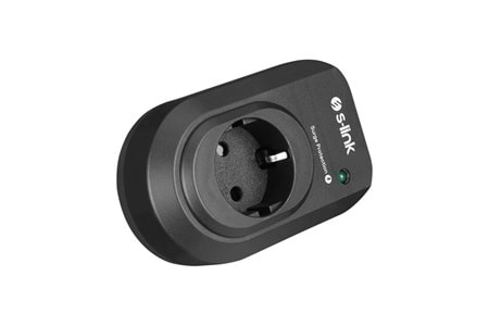 S-link SL-06 16A 3500W 450 Joule Akım Korumalı Tekli Priz