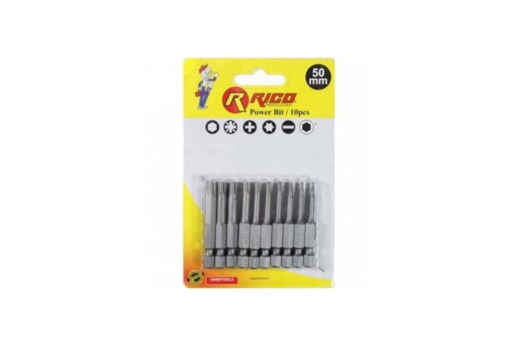 Rıco 005-KK1131 50MM 10 Parça Allen Bits Uç Seti