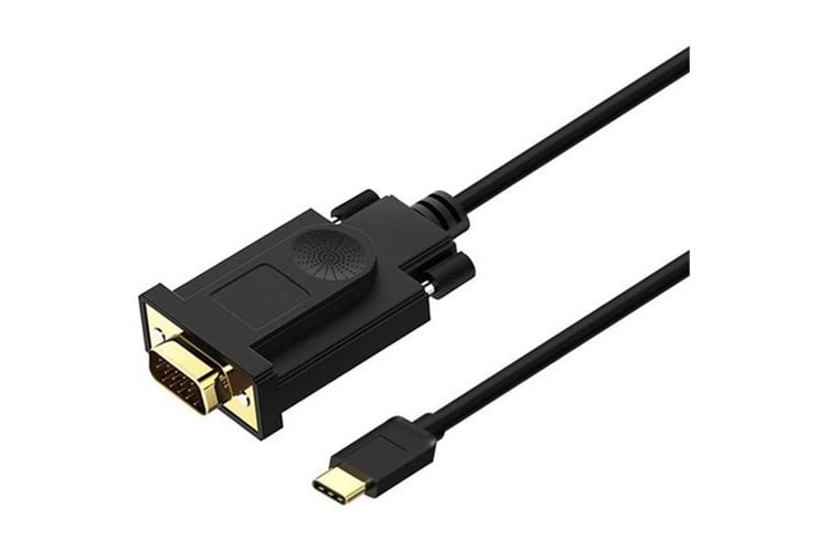 Qgeem QG-UA17 1.8m USB Type-C to Erkek VGA Kablo