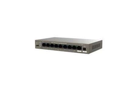 Tenda TEG1110PF-8-120W 9 Port 8 Port Poe+ 10-100-1000 Switch + 1 Port Uplink + 1 Port SFP