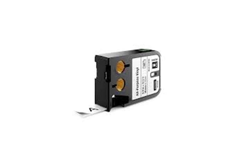 DYMO 1868752 XTL Çok Amaçlı Vinil, 19 mm x 7 m,Beyaz-Siyah 