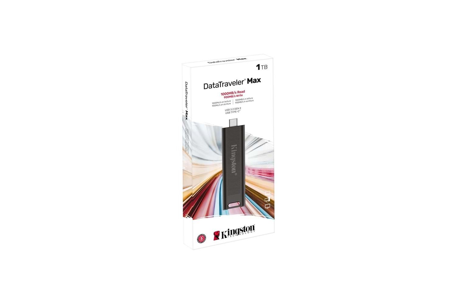 Kingston DTMAX-1TB 1TB DataTraveler Max 1000R-900W USB 3.2 Gen 2 Flash Bellek