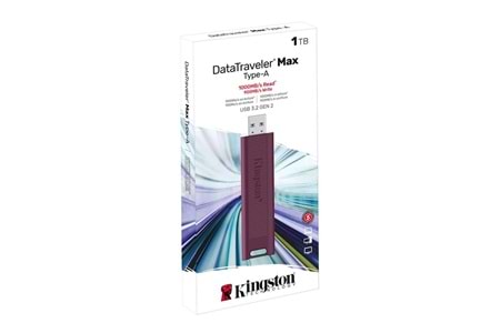 Kingston DTMAXA-1TB 1TB DataTraveler Max Type-A 1000R-900W USB 3.2 Gen 2 Flash Bellek