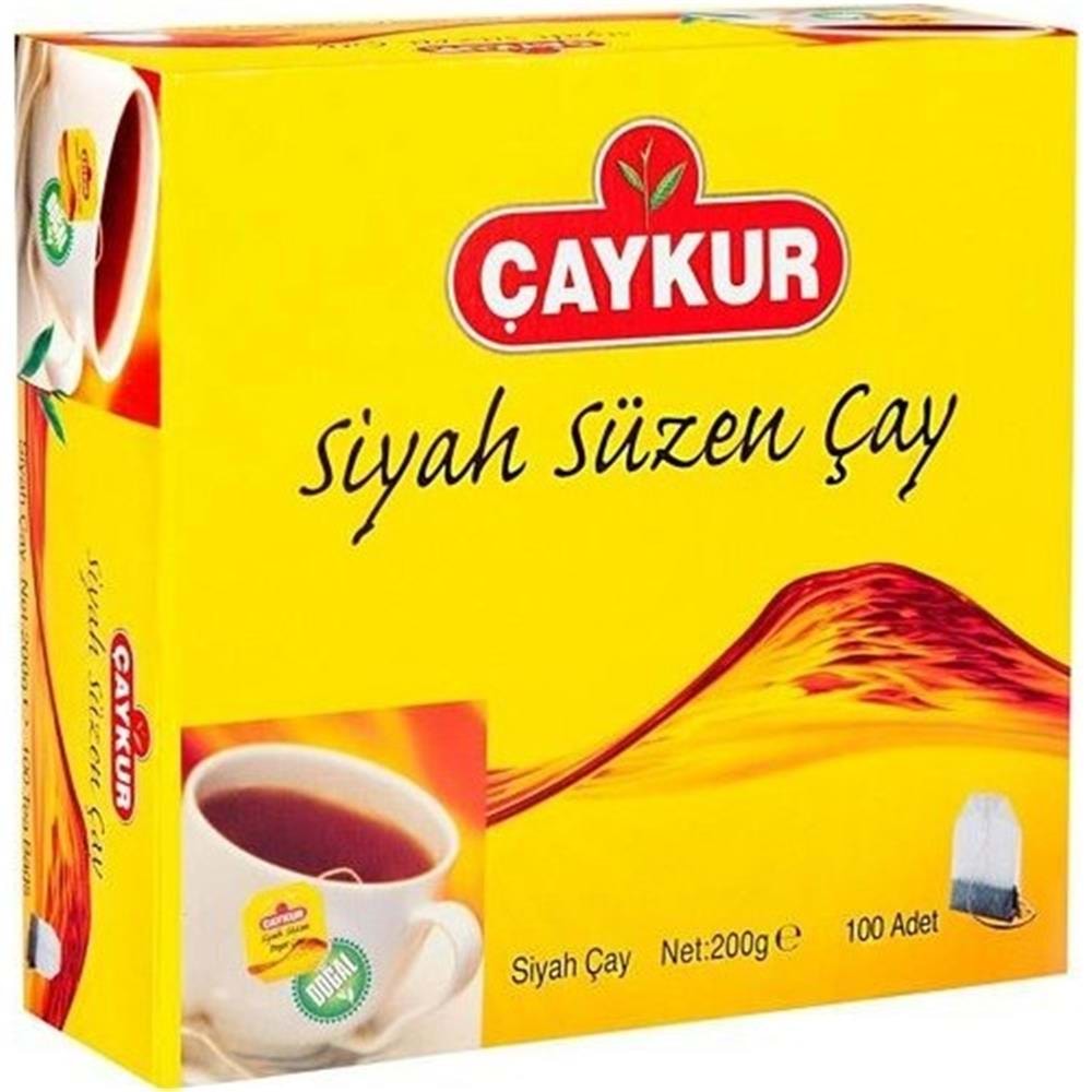 Çaykur Siyah Süzen Poşet Çay 2 gr 100 Adet (Net 200gr)