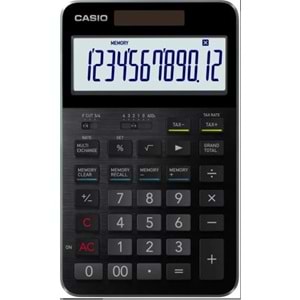 Casio S100X-BK-DJ Profesyonel 12 Hane Masa Üstü Hesap Makinesi