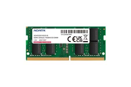 AData 16GB Ddr4 3200MHZ Sodımm AD4S320016G22-SGN Notebook Ram