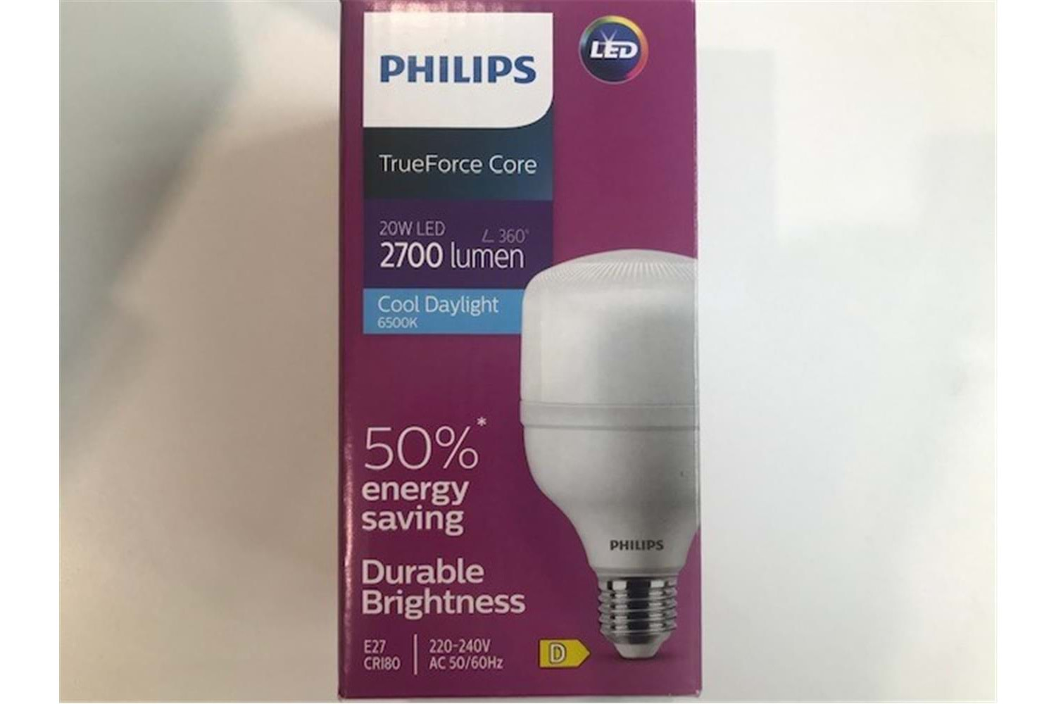 Philips Ledbulb 2700 lumen 6500k Led Beyaz E27 220-240w