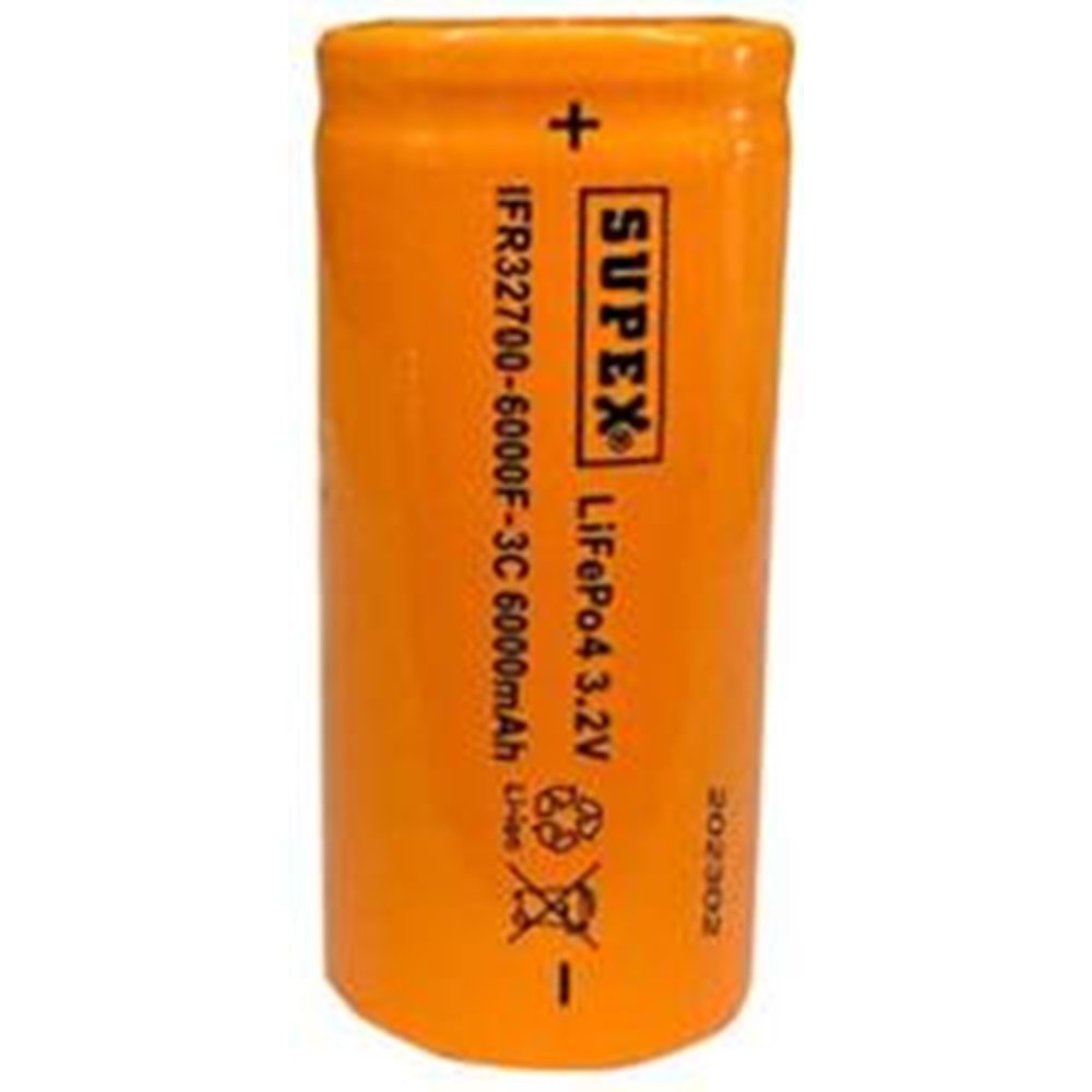 Supex IFR32700-6000F-3C 3.2V Lityum İon Pil