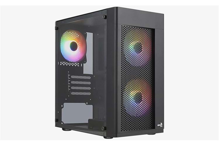 Aerocool-AE HEXFR 500 Hexform 500W 3x120mm FRGB USB 3.0 Mini Tower Kasa