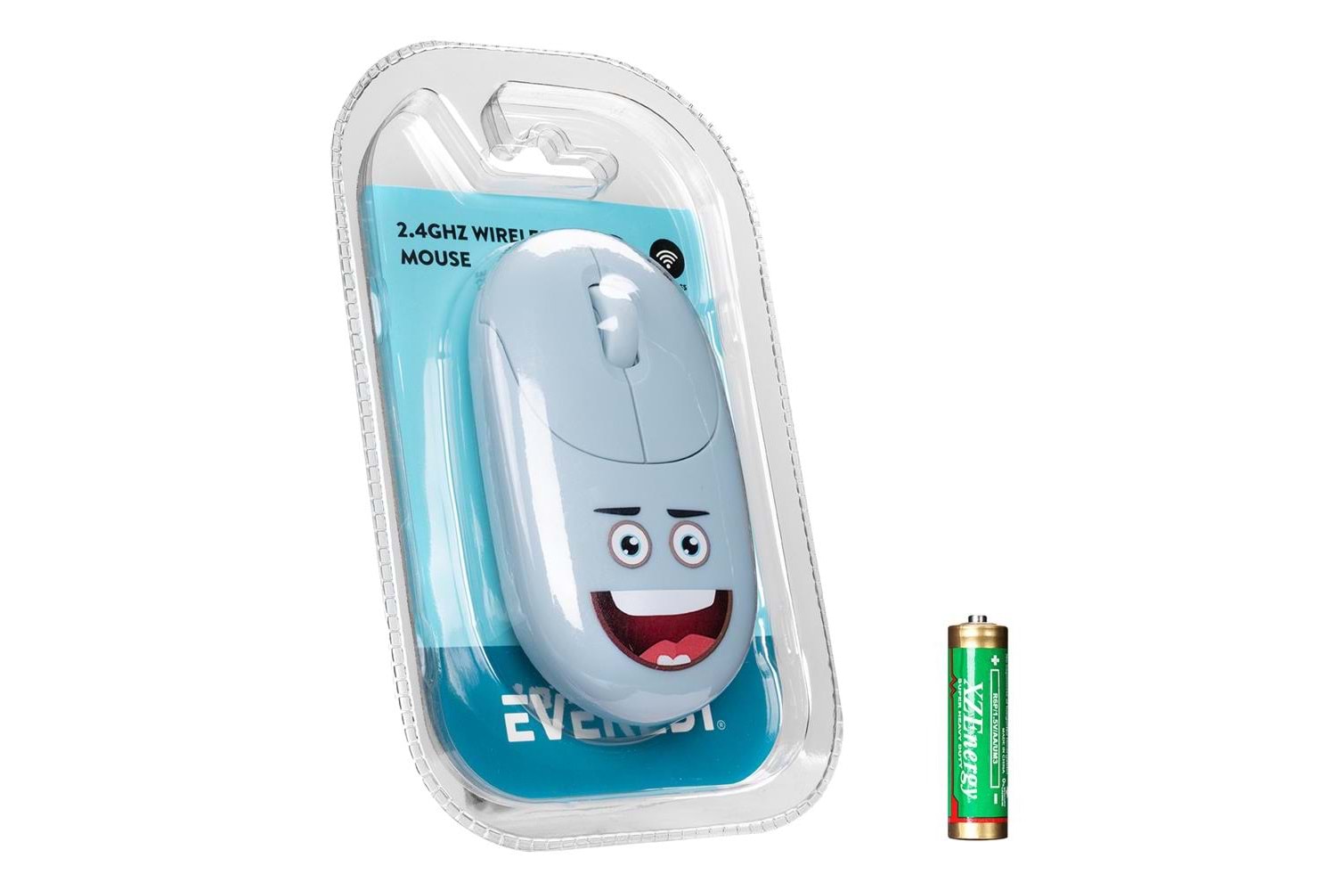 Everest SM-26 FASHION 2.4Ghz Mavi Kabartmalı Kablosuz Mouse