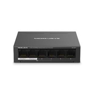 Tp-Link Mercusys MS106LP 4 Port 10-100 Mbps Poe+ 2 Port 10-100 Mbps Uplink Switch Metal Kasa
