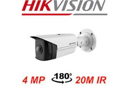 Hikvision DS-2CD2T45G0P-I 4MP IP 1,68 mm IR Bullet Kamera 180° Süper Geniş Açı