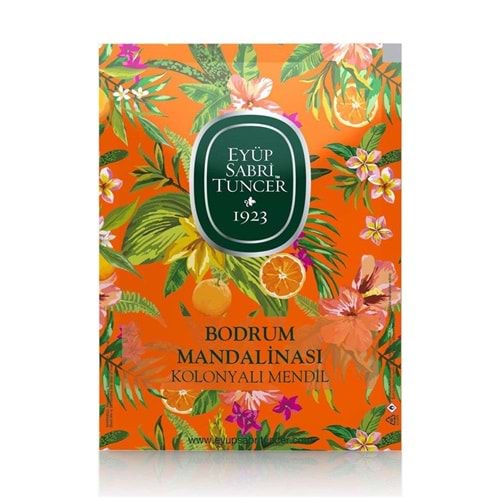 Eyüp Sabri Tuncer 50li Mendil Bodrum Mandalinası Kolonyalı (9,3 x 12,5) Doypack