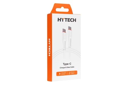 Hytech HY-XTP10 1M 3A TypeC to TypeC Hızlı Data + Sarj Kablosu