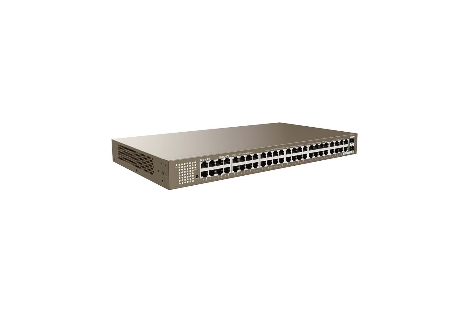 Tenda TEG1050F 48 Port 10-100-1000 Mbps + 2 Port SFP Switch Çelik Kasa Rack Mount