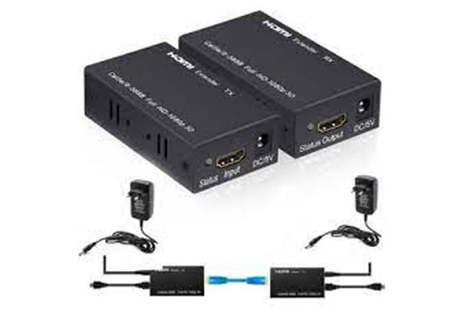 Apronx APX-60M Cat5e-Cat6 60metre Full Hd 1080P HDMI Extender