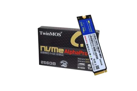 TwinMOS 256GB NVMe256GB2280AP M.2 PCIe Gen3 NVMe SSD (3600-3250Mb-s) TLC 3DNAND Ssd Disk
