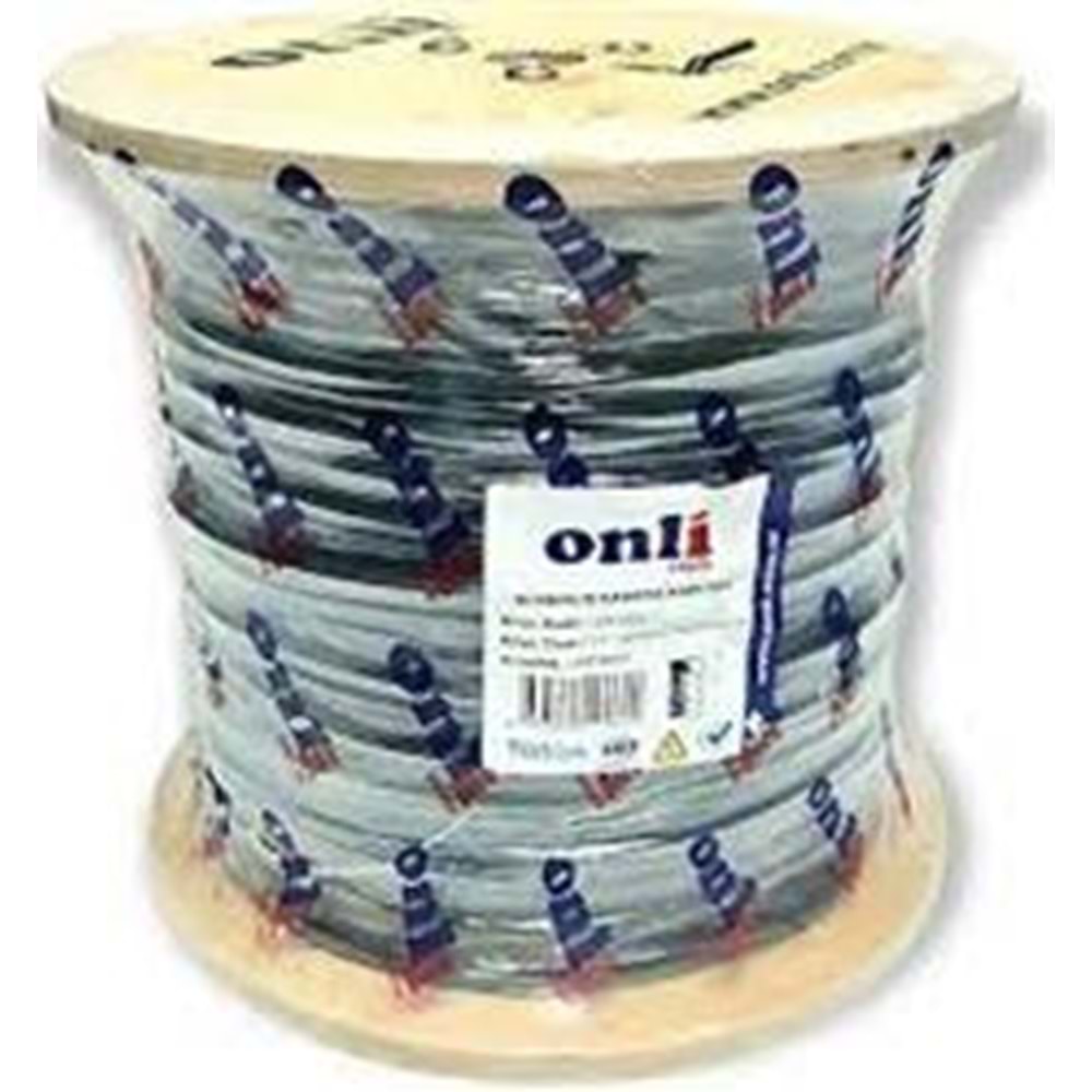 Onli ON-5001 2+1 1x0,50 mini Coax 2x0,50mm 500 metre CCA Kamera Kablosu