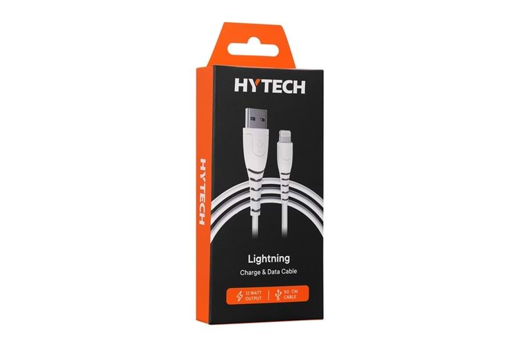 Hytech HY-XTK20 2.4A Lightning 90cm Beyaz Hızlı Şarj Kablosu