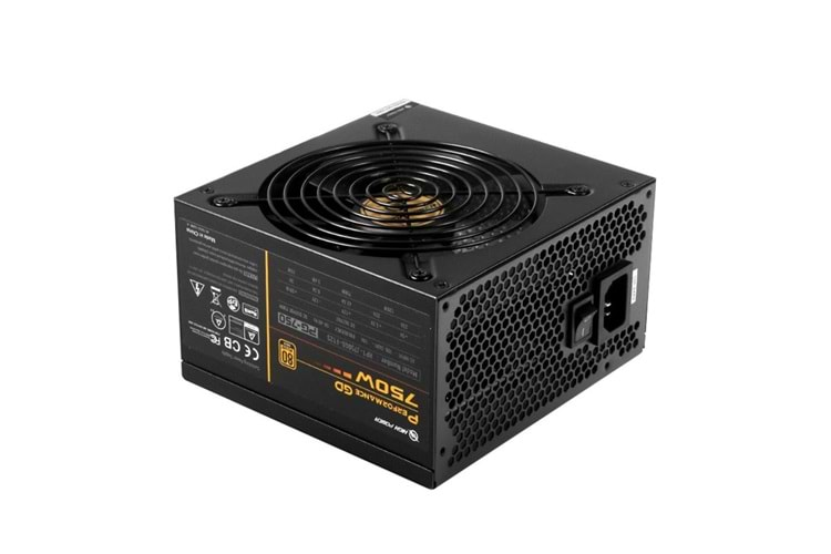 High Power HP1-J750GD-F12S GD 750W 80+ Gold 62.5A Single Rail Aktif PFC Siyah ATX Güç Kaynağı