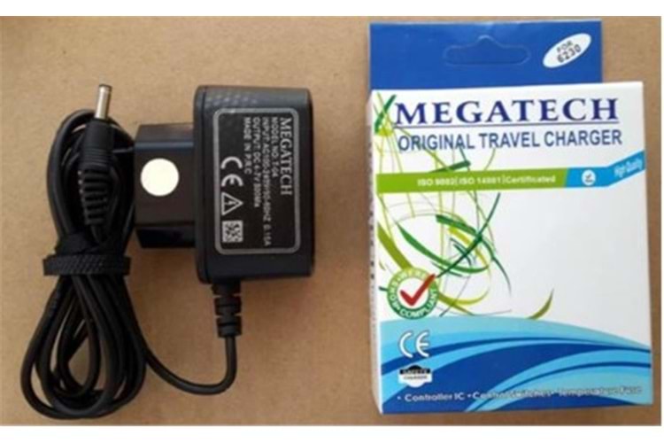 Megatech MT-302 5.0V 890Ma Travel Şarj Aleti (N70 İnce Nokia Uçlu)