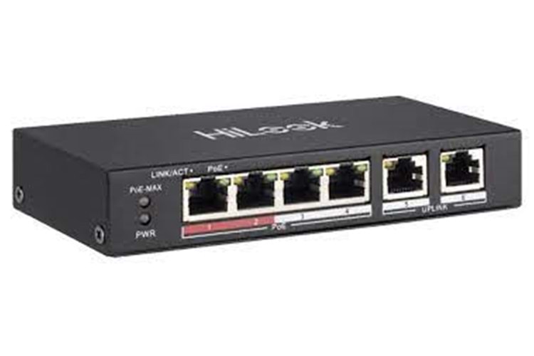 Hilook NS-0106P-35 4 Port PoE, 35W, +2 Port Megabit Uplink Switch