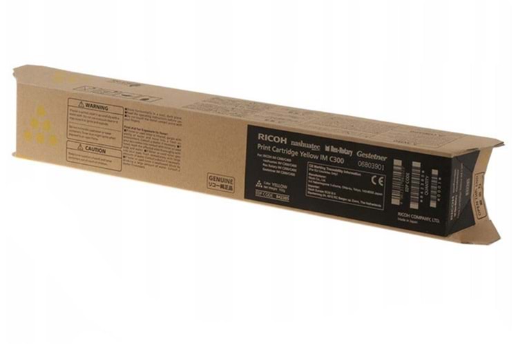 Ricoh IM C300 Yellow Sarı Orjinal Fotokopi Toneri IM C300-300F 6.000 Sayfa Gr-C4 