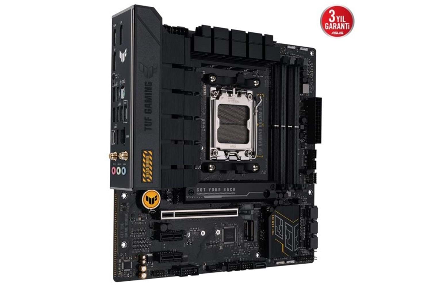 ASUS Tuf Gaming B650M-E WiFi 6400MHz (OC) DDR5 Soket AM5 M.2 HDMI Mini DP mATX Anakart