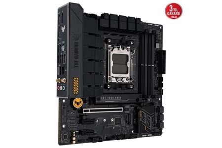 ASUS Tuf Gaming B650M-E WiFi 6400MHz (OC) DDR5 Soket AM5 M.2 HDMI Mini DP mATX Anakart