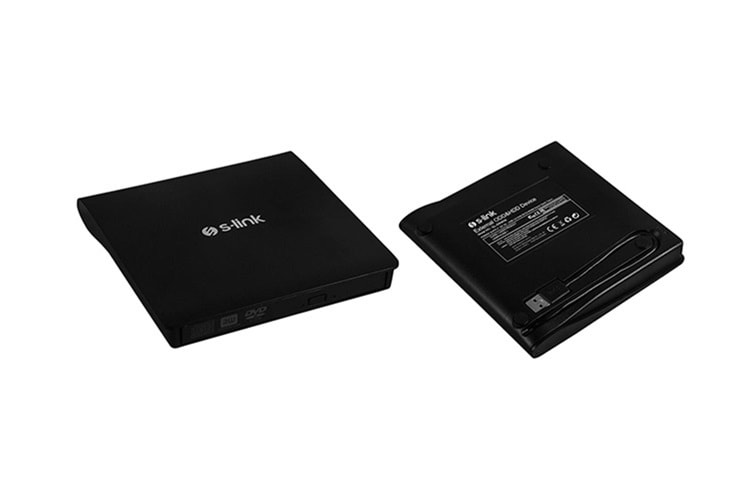 S-link SL-DRW06 USB 3.0 DVD-R-CD-R-RW- Dvd-Rw Ultra Slim Harici Optik Yazıcı Siyah