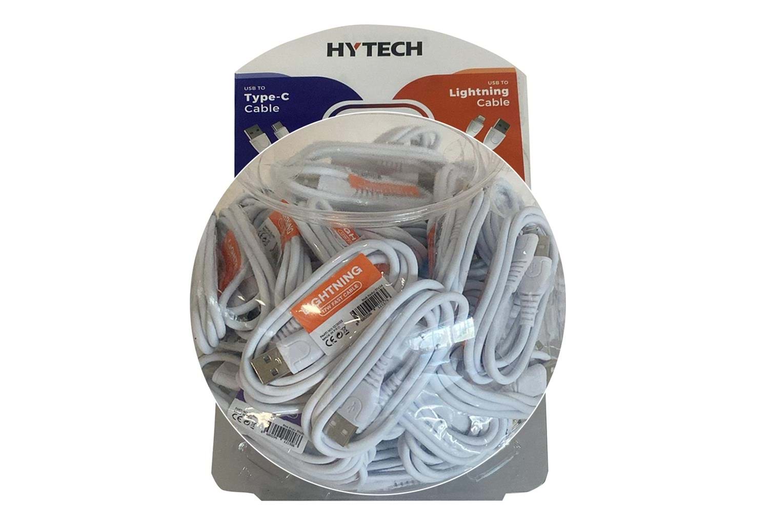 Hytech HY-XF53 90cm 2.4A 40 Lightning + 40 TypeC Şarj Kablosu 80li fanus 