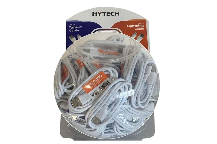 Hytech HY-XF53 90cm 2.4A 40 Lightning + 40 TypeC Şarj Kablosu 80li fanus 