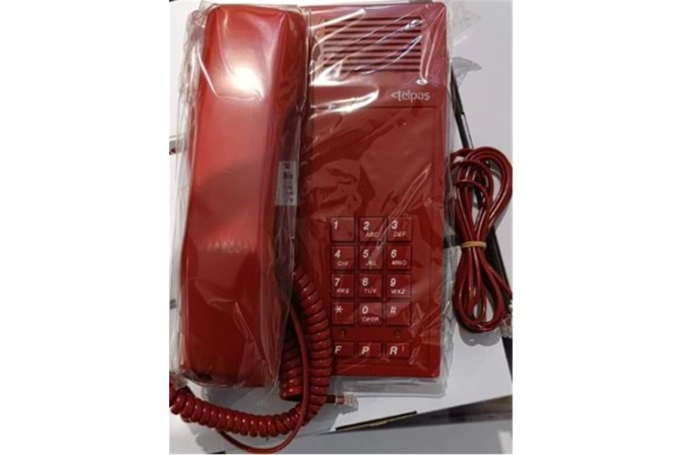 Telpaş TP-002T-1 Kırmızı Masa Üstü Telefon