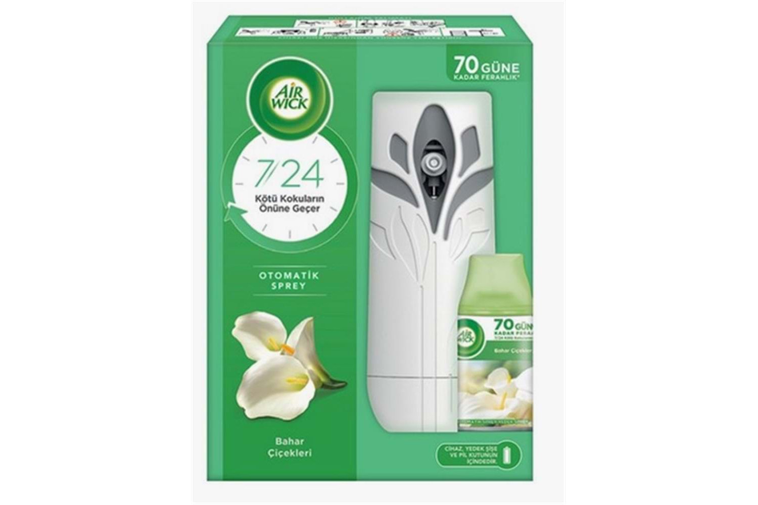 Airwick Otomatik Sprey + Yedeği (Bahar Çiçekleri ) Oda Kokusu (70 Güne Kadar Ferahlık)
