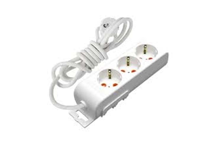 Mutlusan Rı-Tech 3lü Topraklı Grup Priz 5m (001 175 310002 05 00)