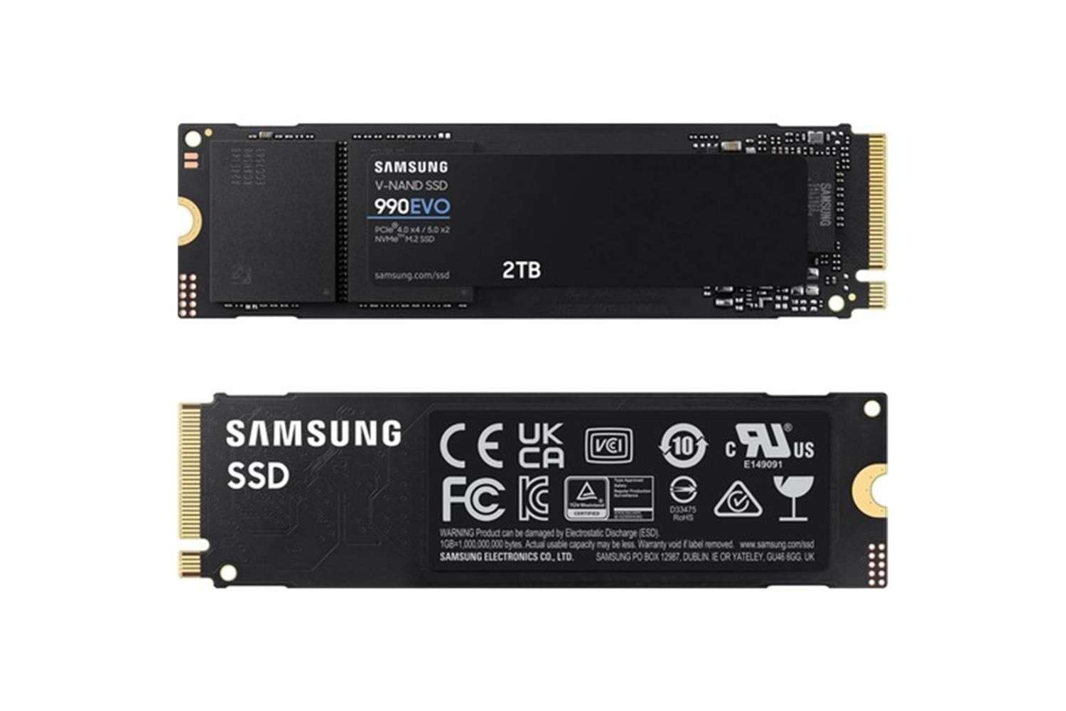 Samsung 2TB 990 Evo MZ-V9E2T0BW 5000MB-4200MBSN Pcıe 4.0 X4 Nvme 2.0 M.2 SSD 5 Yıl Garantili