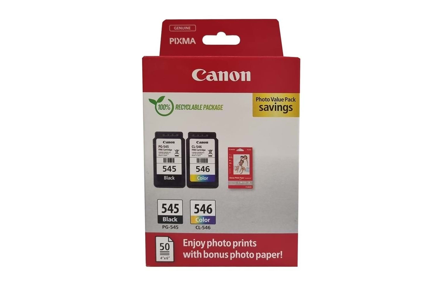 Canon PG-545 CL-546 Photo Value 2'li Mürekkep Kartuş