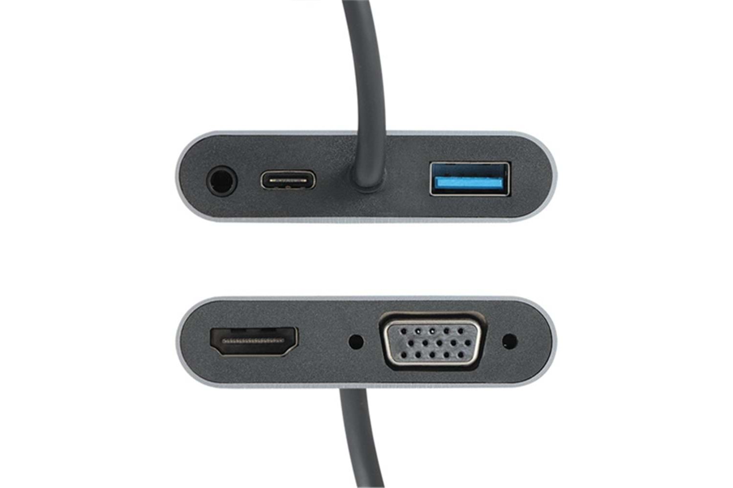 Vcom CU4511 Type-C To Hdmi+Vga+Usb 3+3.5mm Aux+ Type-C Çevirici