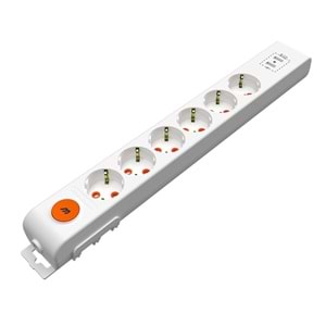 Mutlusan Rı-Tech 6lı Anahtarlı 2Usb Klemensli Topraklı Grup Priz (001 175 650001 00 00) 