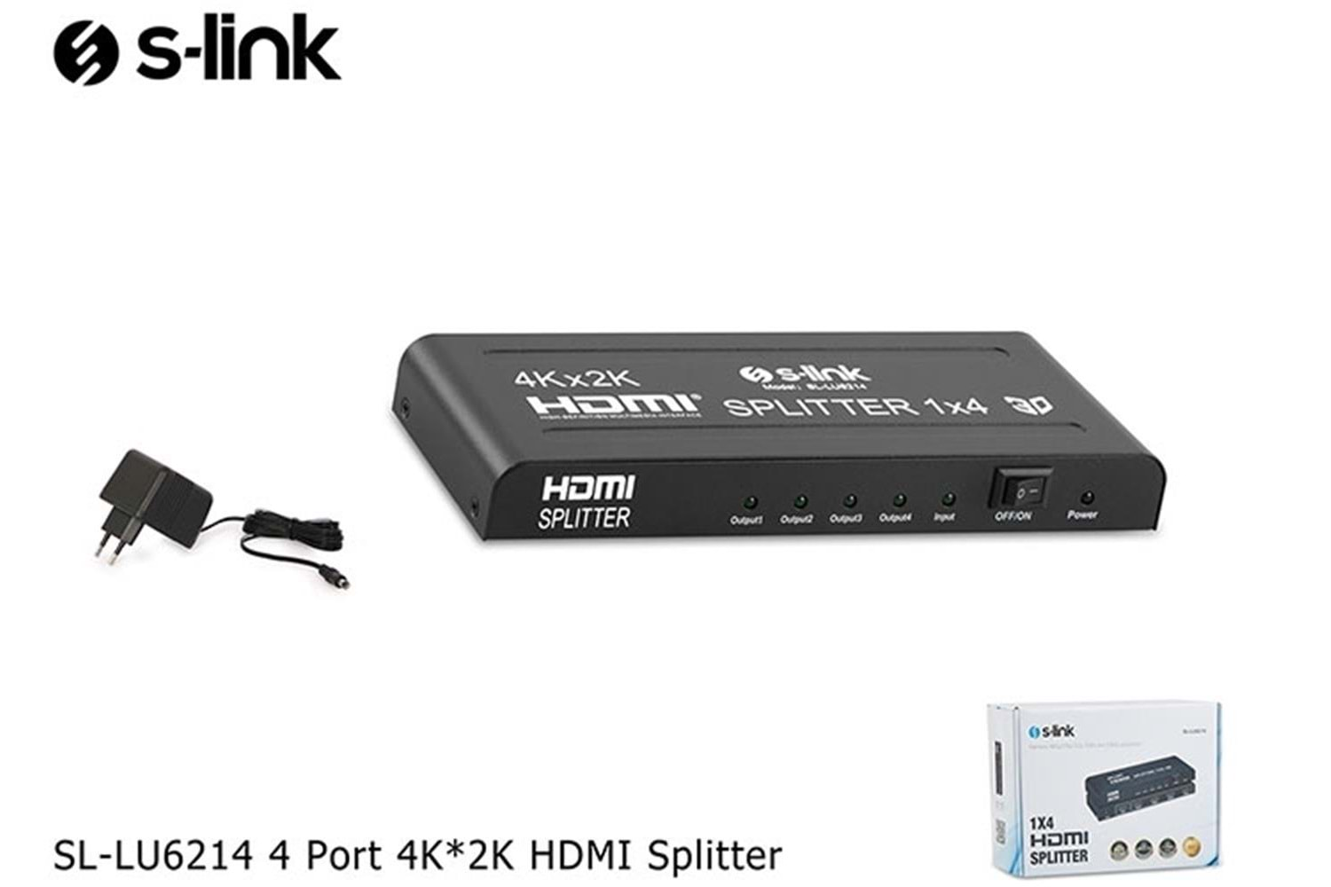 S-link SL-LU613 . 2 Port HDMI Çift Yönlü Switch ve Splitter