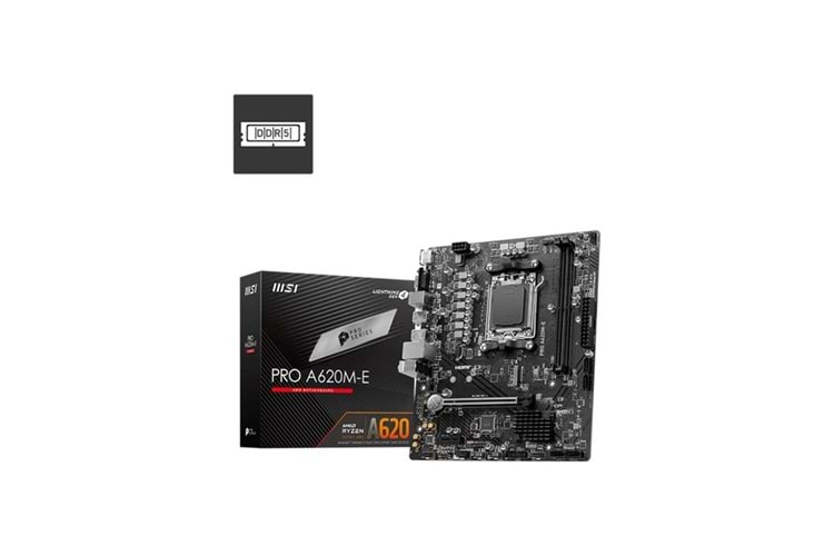 Msı Pro A620M-E Ddr5 6800Mhz Matx Am5 ( Amd Am5 7000 Serisi İşlemci Uyumlu) Anakart