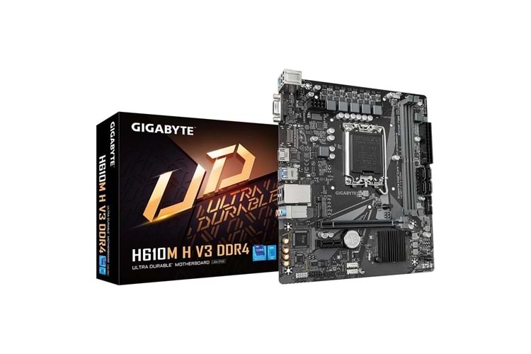 Gigabyte H610M H V3 D4 1700P VGA HDMI Usb3.2 Matx Anakart