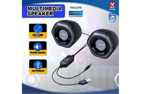 Philips Spa2209 2.0 USB- 3.5MM Jack Hoparlör Ses Kontrol Tuşu 