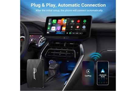 Ottocast Mx 3 In 1 Android Oto - Apple Carplay & Airplay Kablosuz Wirelles Adaptör (