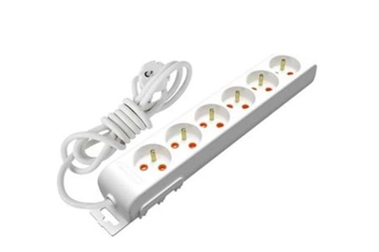 Mutlusan Rı-Tech 6lı 3Mt Anahtarlı Ups 001 175 640002 03 00 Grup Priz