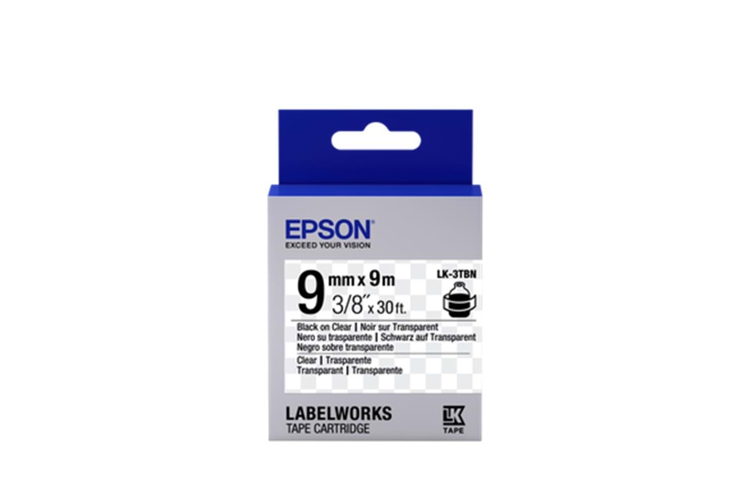 Epson LK-2WBN Standart Beyaz Üzeri Siyah 6mm 9Metre Etiket