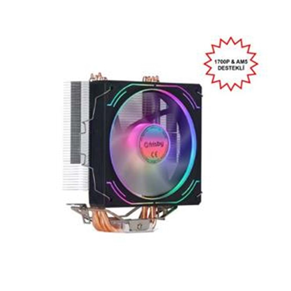 Frisby FCL-F1334C Intel 1366-115x-1200-1700-AMD AM2-AM2+-AM3-AM4-AM5 CPU FANI