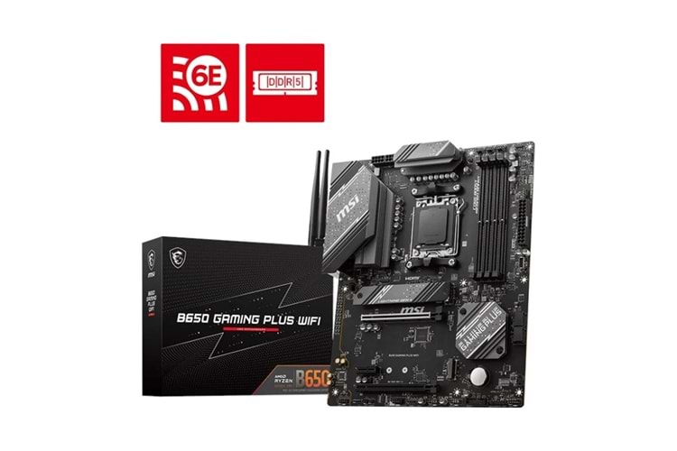 Msı Mb B650 Gaming Plus WiFi 6000mhz(OC) RGB M.2 AM5 ATX DDR5 Anakart